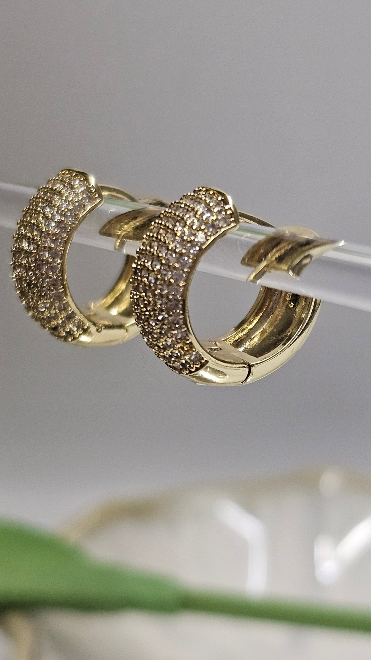 Allys Sparkling Huggie Hoops