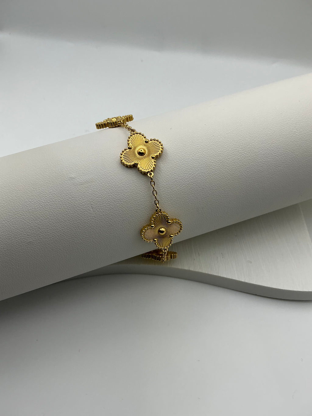 Gold Clover 4 Leaf Bracelet
