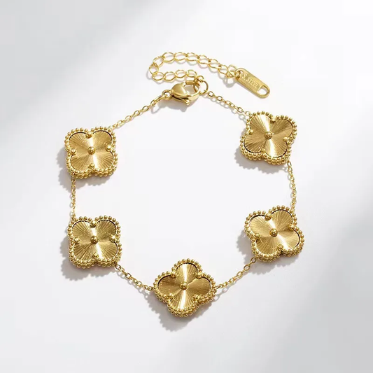 Gold Clover 4 Leaf