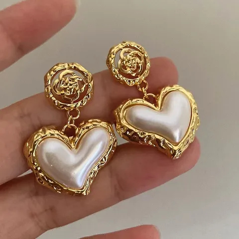 June's Heart Earrings