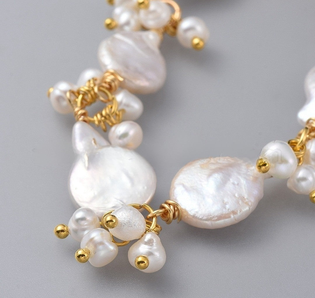 Amelié Baroque Keshi Pearl Bracelet