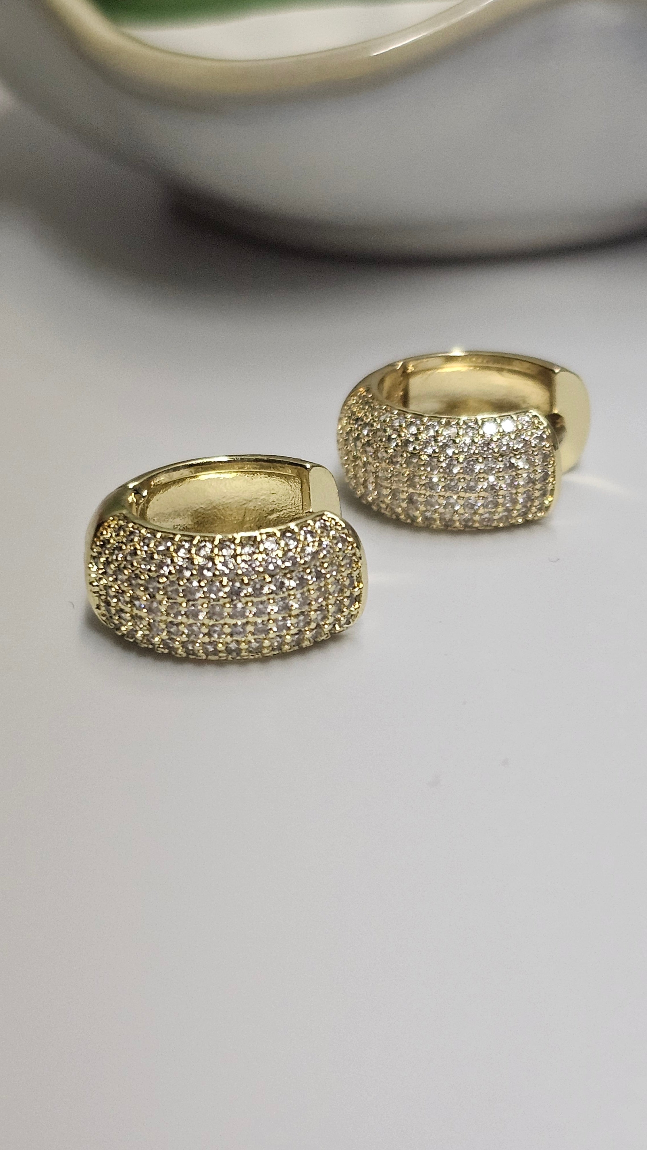 Allys Sparkling Huggie Hoops